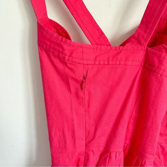 Shoshanna Sleeveless Button Up Mini Dress Pink Size 4 - Picture 6 of 9